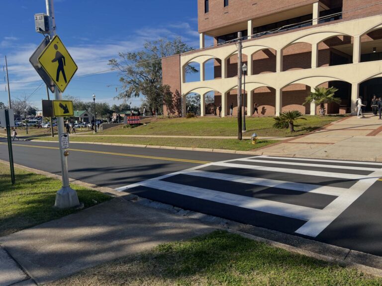 Newly paved road between SBI and J-School gets rid of speed bump