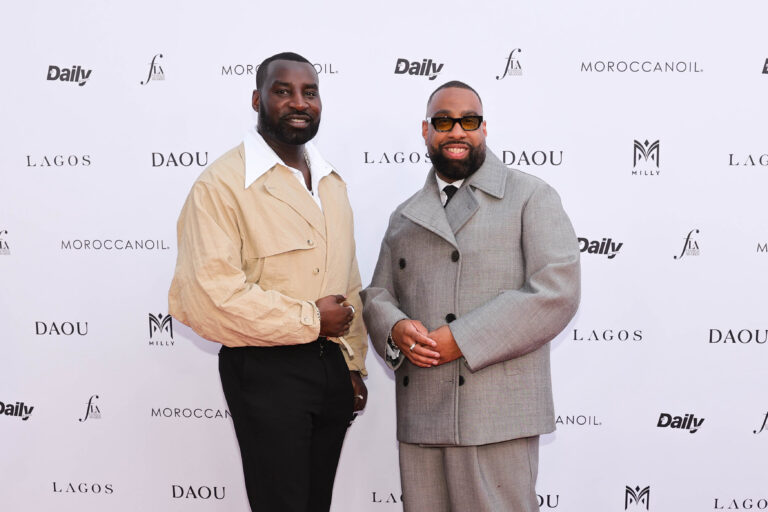 Wayman Bannerman and Micah McDonald on the red carpet. (Maya Dehlin Spach/Getty Images).