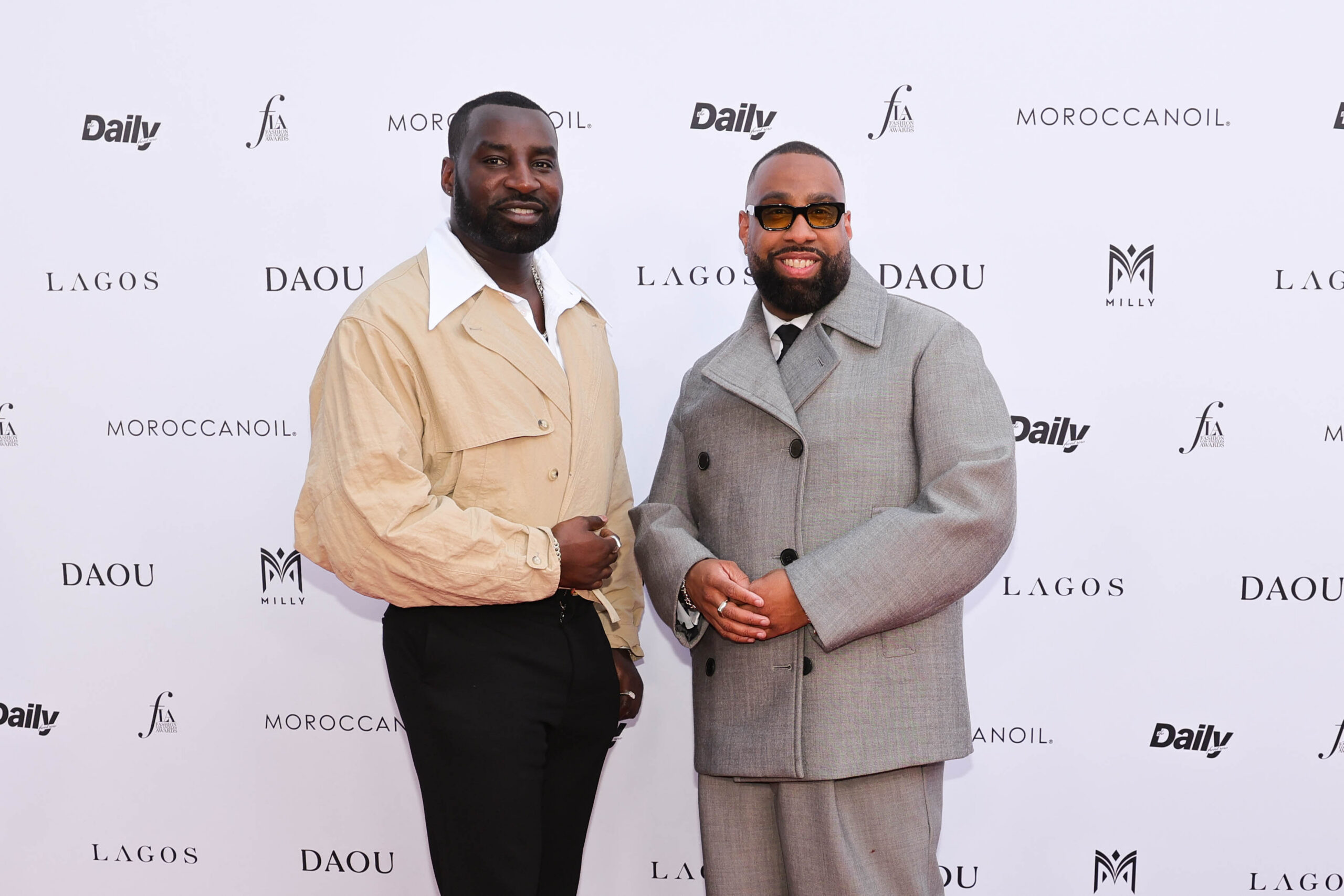 Wayman Bannerman and Micah McDonald on the red carpet. (Maya Dehlin Spach/Getty Images).